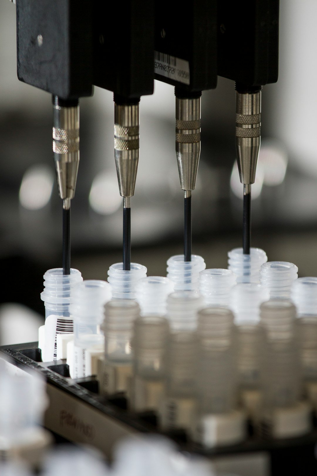 DNA Genotyping and Sequencing. A selection of DNA samples for amplification at the Cancer Genomics Research Laboratory, part of the National Cancer Institutes Division of Cancer Epidemiology and Genetics (DCEG).